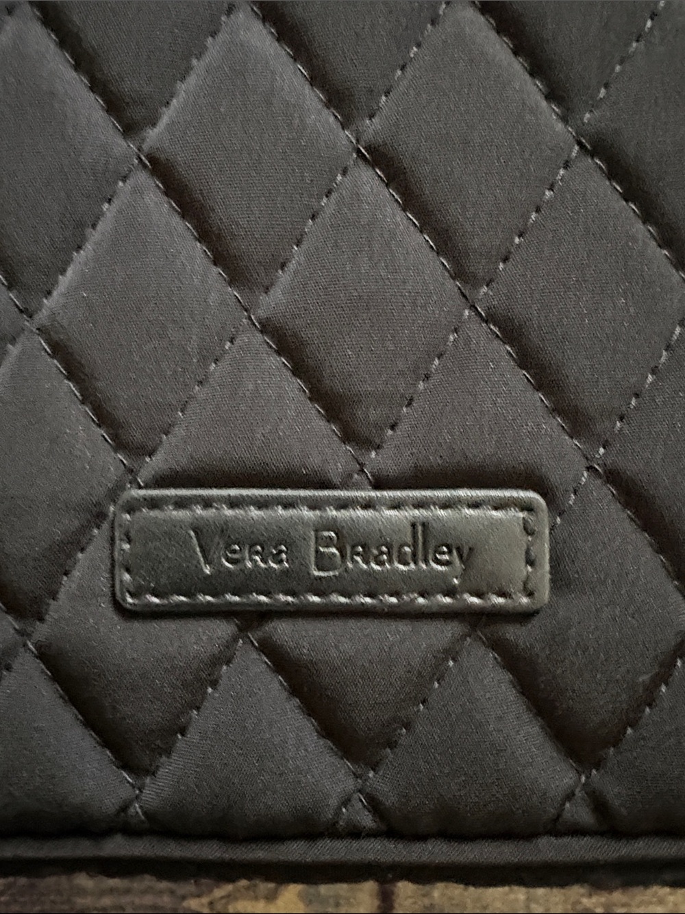 Vera Bradley Black Quilted Laptop Sleeve - Picture 2 of 3